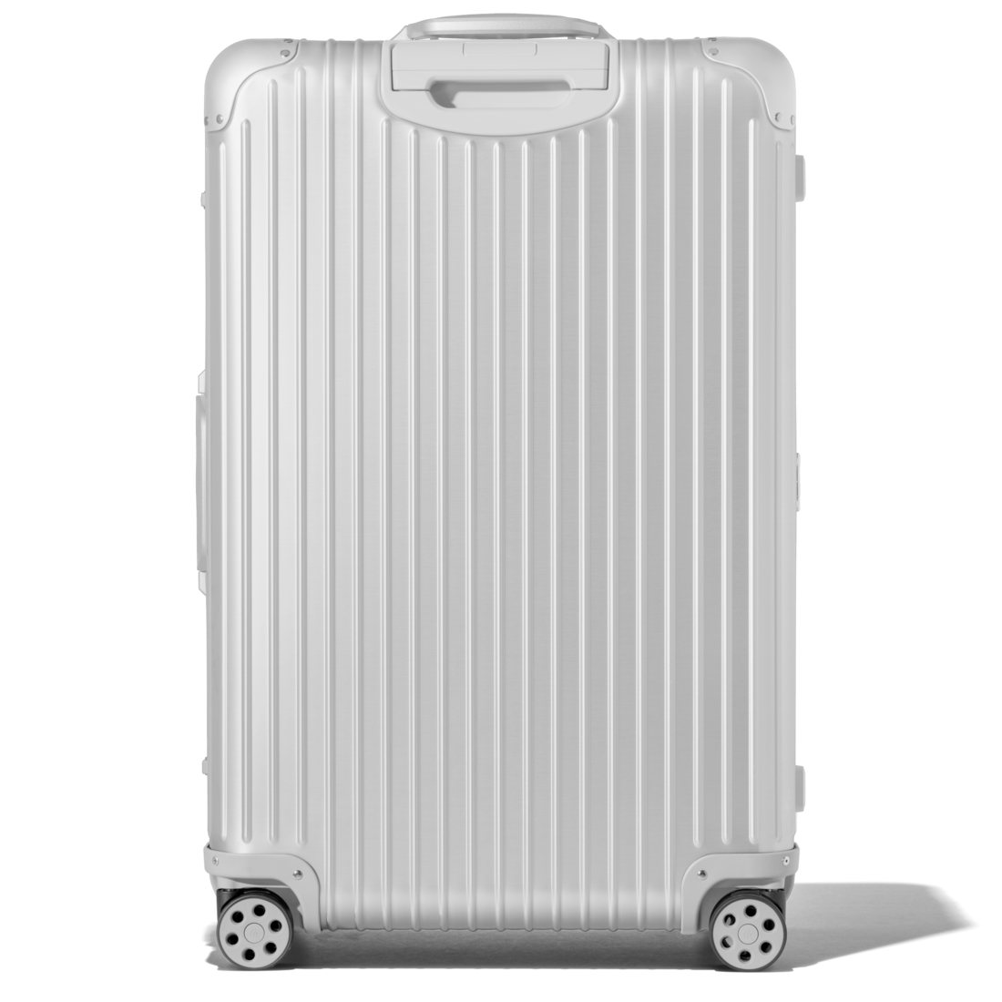 RIMOWA Check-In L silver angle